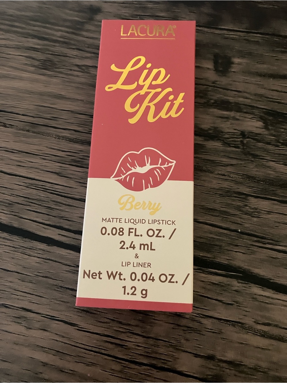 Lip Kit Matte Liquid Lipstick & Liner - Berry (Deep Pink)